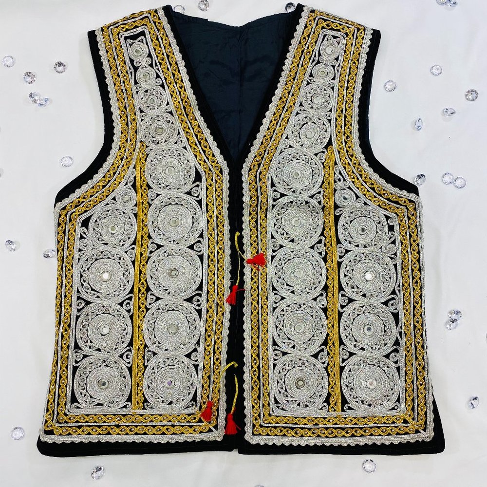 Afghani embroidered men vest